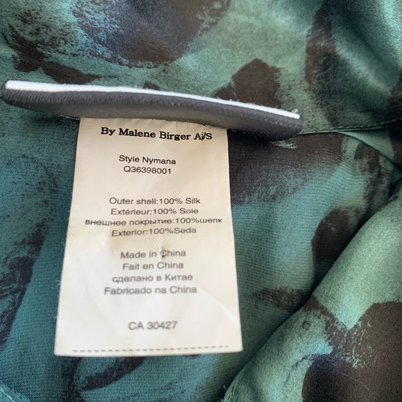 By Malene Birger, Euro 36, Women Small 6, 100% Silk Blouse, Retail $350 - Picture 8 of 15